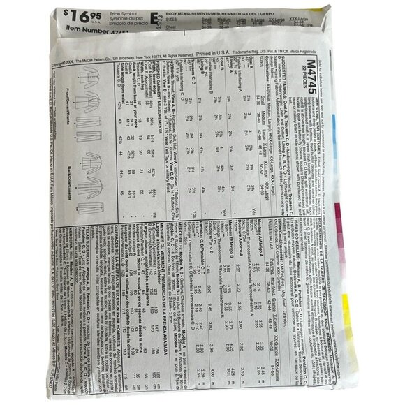 Men's Civil War Costume Sewing Pattern McCall's M4745 Size XM Small Medium Large - Picture 3 of 5